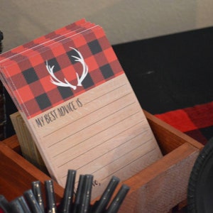 Buffalo Plaid Baby Shower Log in Baby Shower Baby Shower Gästeliste Woodland Baby Shower Anmeldung Holzfäller Baby Shower It's a boy Bild 8