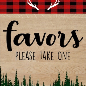 Buffalo Plaid Baby Shower Log in Baby Shower Baby Shower Gästeliste Woodland Baby Shower Anmeldung Holzfäller Baby Shower It's a boy Bild 9