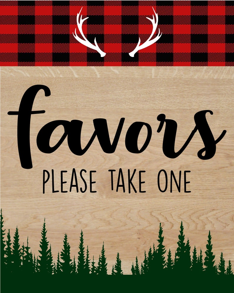 Buffalo Plaid Baby Shower Log in Baby Shower Baby Shower Gästeliste Woodland Baby Shower Anmeldung Holzfäller Baby Shower It's a boy Bild 9