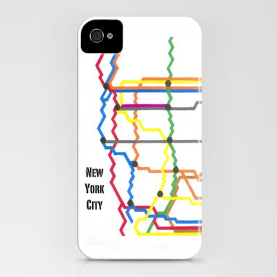 Items similar to iPhone 4 Case New York City Subway NYC, unique