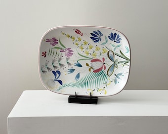 1950s – Stig Lindberg Faience hand painted eathenware tray