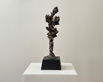 1965 – Netti Fishstein bronze brutalist figure sculpture