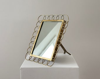 1950s – Italian brass loops table mirror