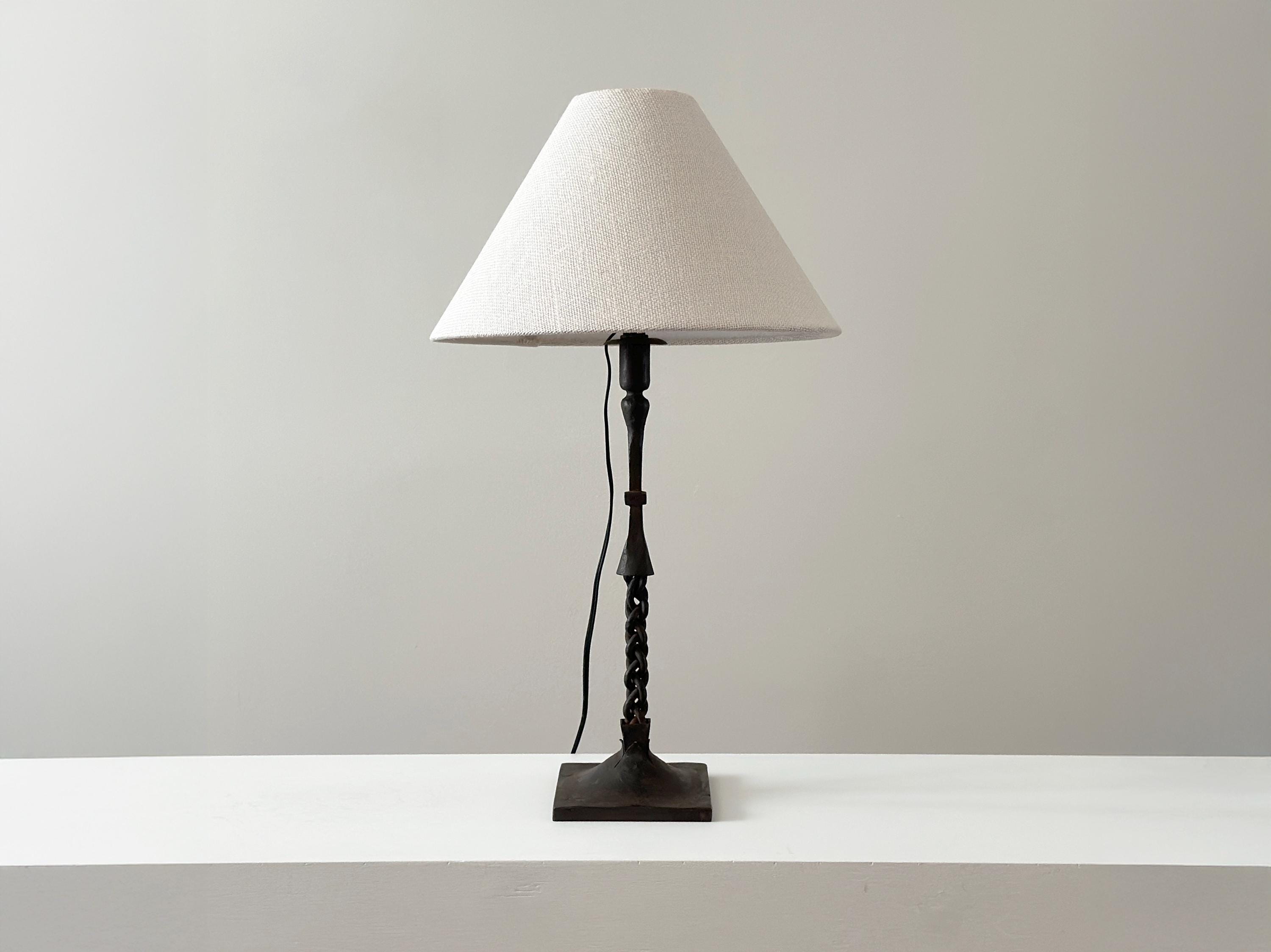 【貴重】仏20s ヴィンテージランプ made in France 1920s – Forged Iron Arts and Crafts Period Table Lamp - Etsy