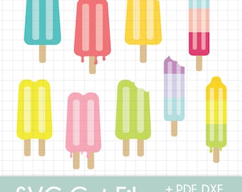 Summer Popsicles - SVG Cut Files - Mega 9 Pack Bundle!