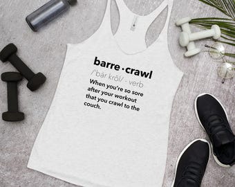 Barre Crawl - Women's Racerback Tank