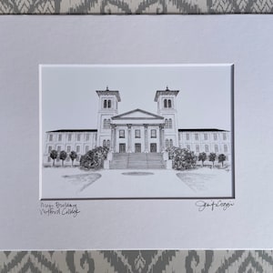 Main Building matted print