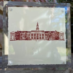 John Robert Lewis Hall print in a 4&quot;x4&quot; acrylic frame