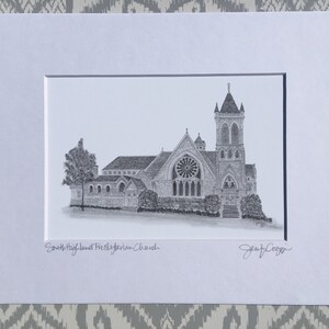 South Highland Presbyterian Church matted print