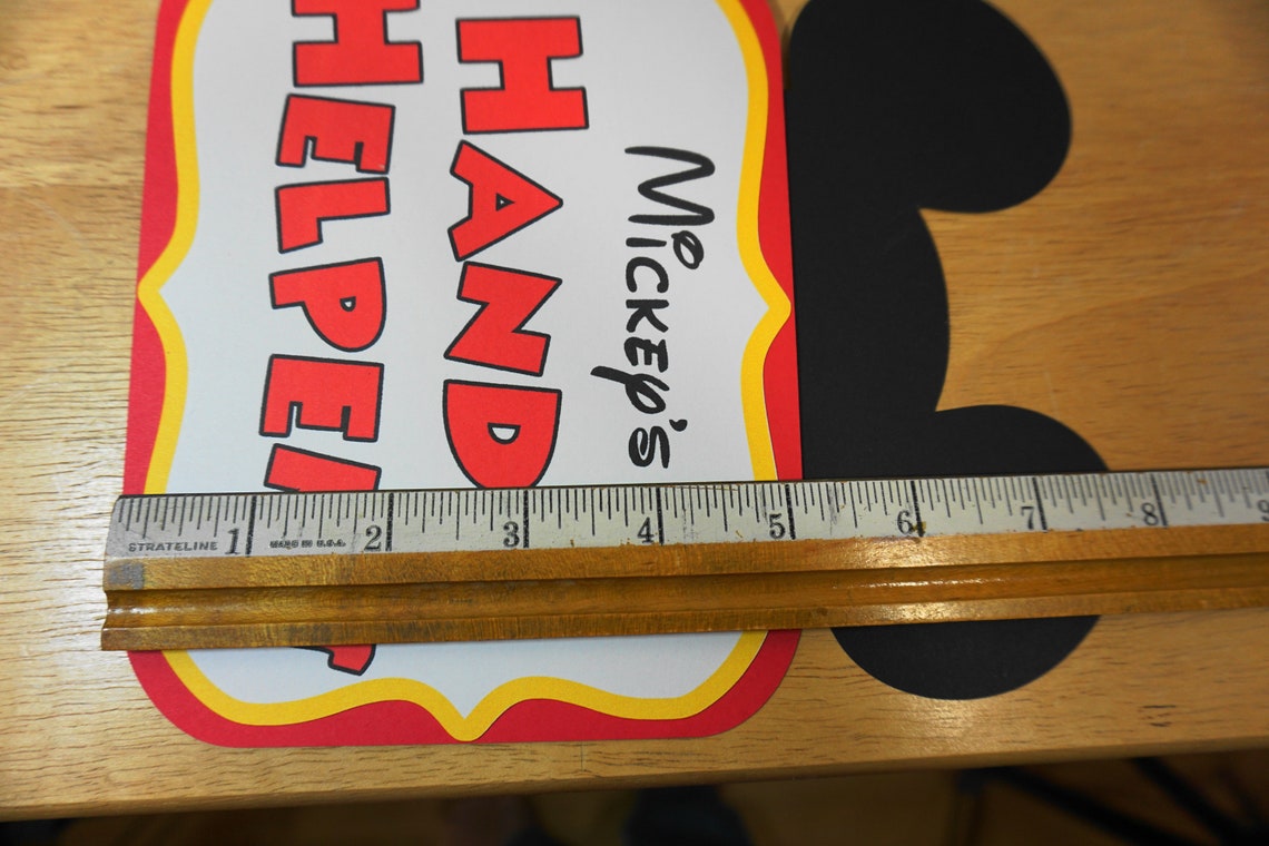 Mickey Mouse Handy Helpers Birthday Sign 5x7 Party - Etsy