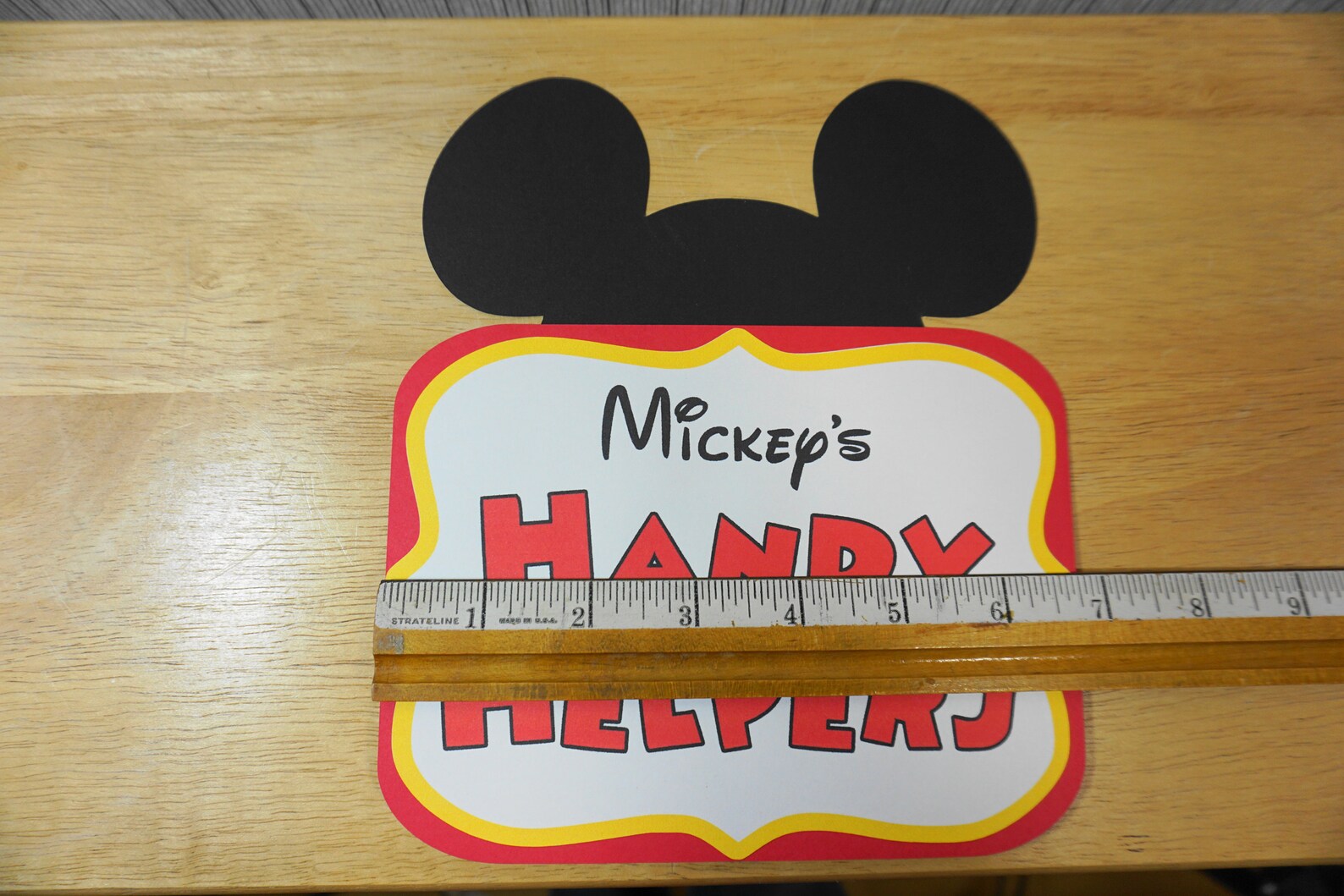Mickey Mouse Handy Helpers Birthday Sign 5x7 Party - Etsy
