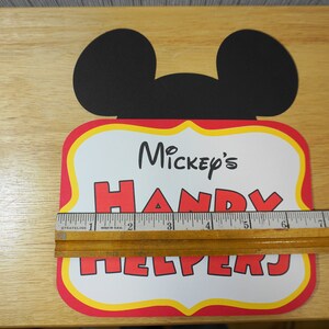 Mickey Mouse Handy Helpers Birthday Sign 5x7, Party Decoration, Mickey ...