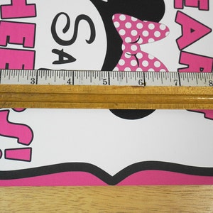 Minnie Mouse Birthday Hot Diggity Dog Bar Sign Hot Pink Party Decorations by FeistyFarmersWife image 2