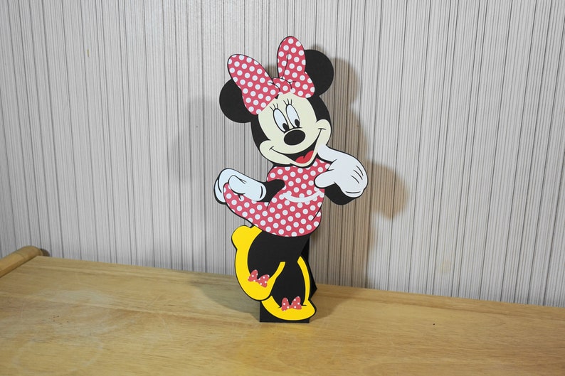 Minnie Mouse Birthday 10 Tall Minnie Die Cuts on Stands | Etsy