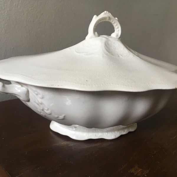 antique china serving bowl