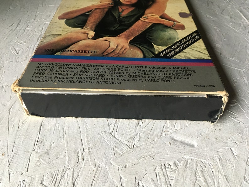 Zabriskie Point Vhs Tape Antonioni Pink Floyd Jerry Garcia Etsy