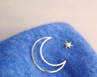 Pin's Lune et étoile