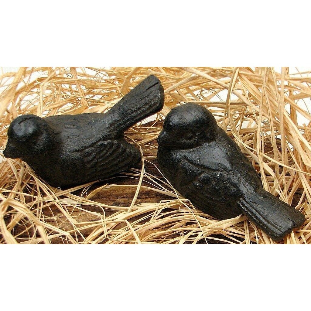 EIGHT Cast Iron Birds 3 3/4 wide 10223 Etsy