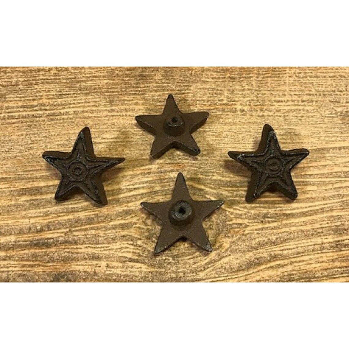 TWO Cast Iron Rustic Star Drawer Pulls 10310 Etsy