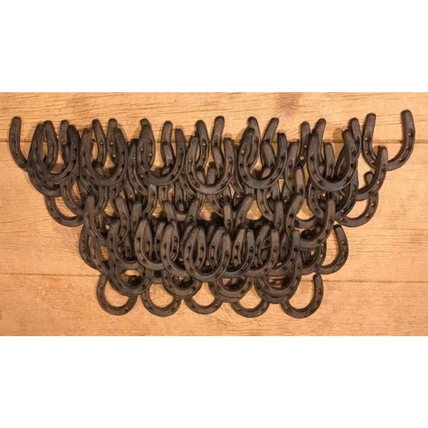 Set of 100 Small 3" Cast Iron Horseshoes One Hundred (100) 0170-05209