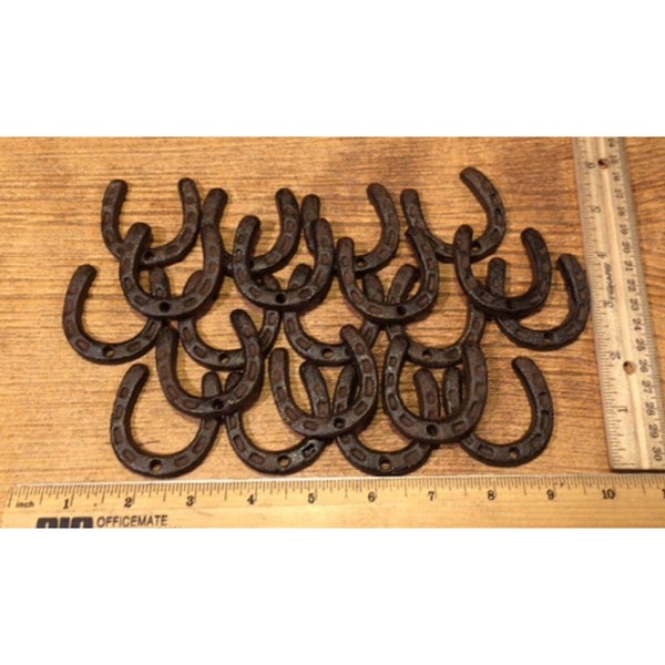 Fifty Cast Iron 2" X-Small Horseshoes 05211