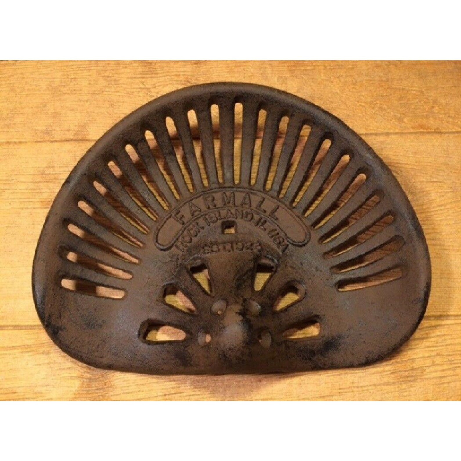 Farmall Reproduction Cast Iron Tractor Seat 08518 Etsy