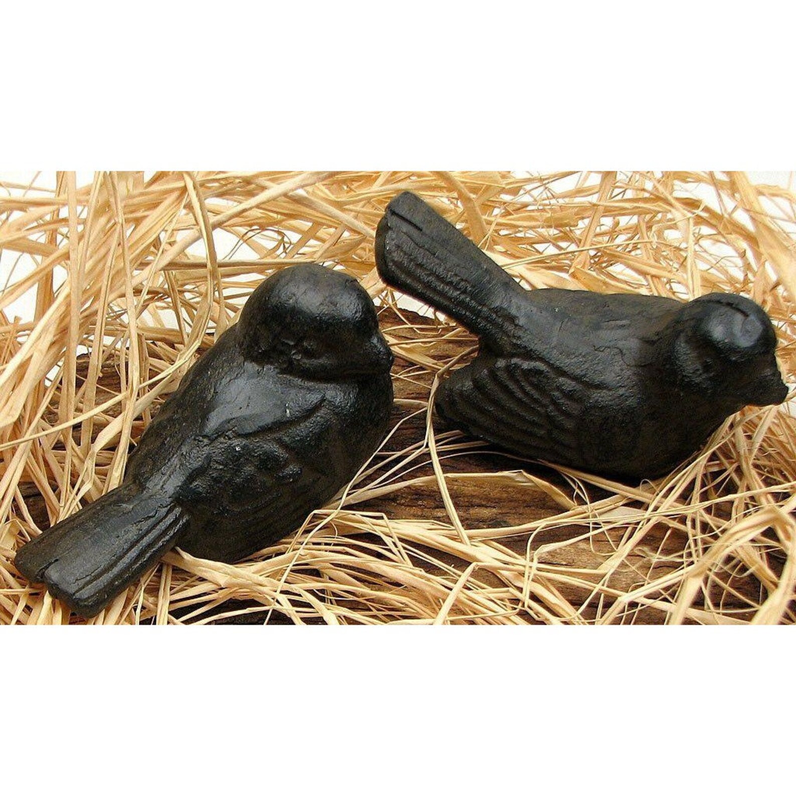 EIGHT Cast Iron Birds 3 3/4 wide 10223 Etsy