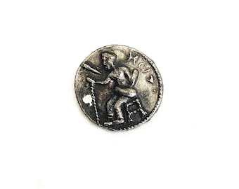 Replik einer antiken griechischen Münze, Alexander der Große & Löwe