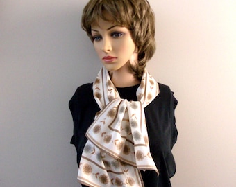 Vintage Vera Neumann Scarf, w/ Lady Bug, 14 x 43, Nylon Print, Japan, Pristine