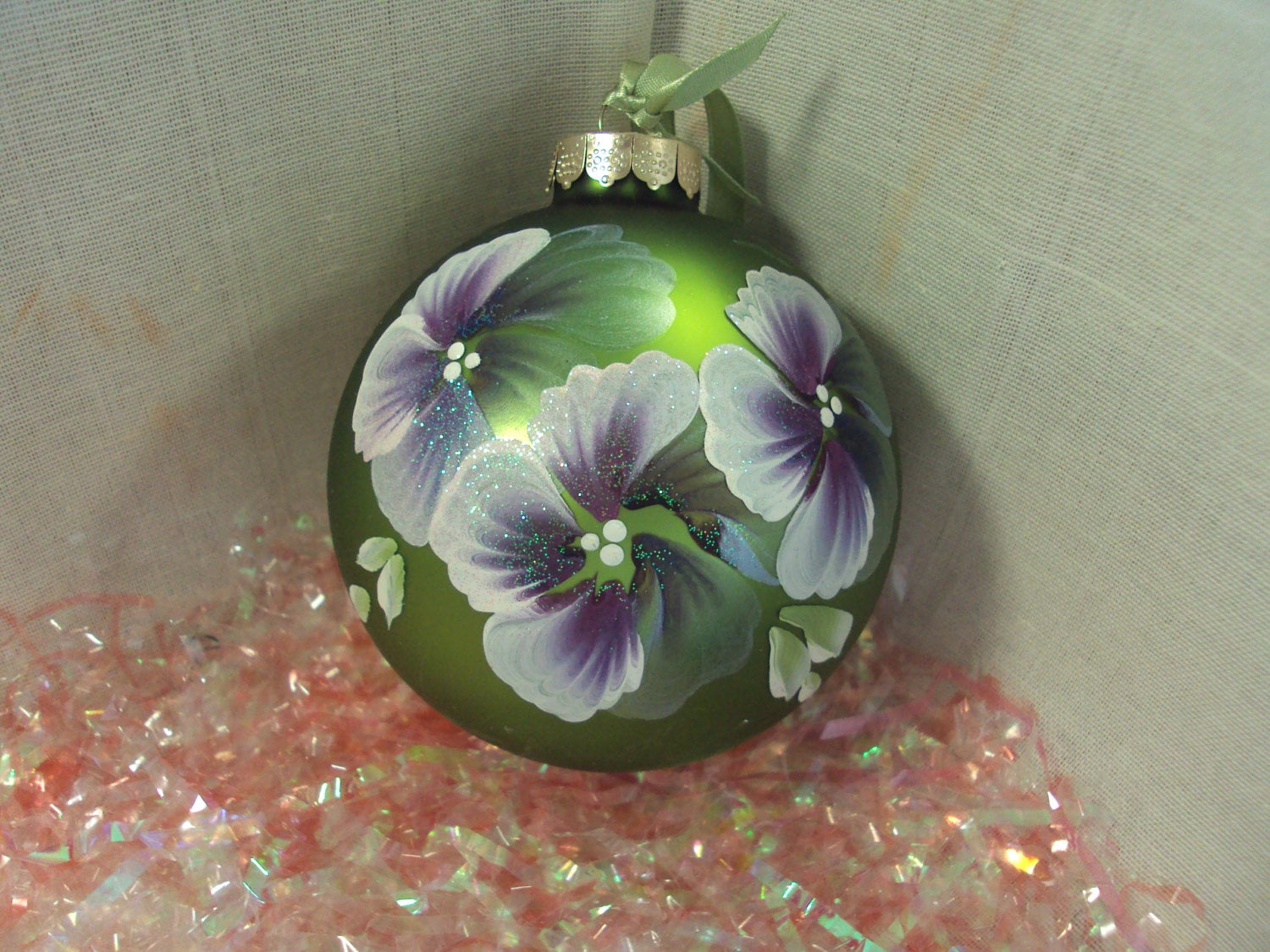 Pansy ornament Etsy