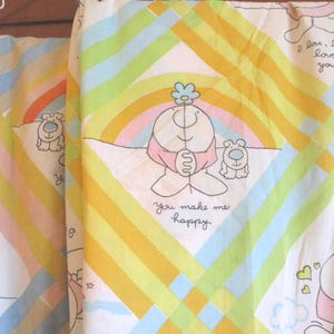 70's "Ziggy in Love", Fuzz Dog, Rainbows,  Twin  FITTED Sheet