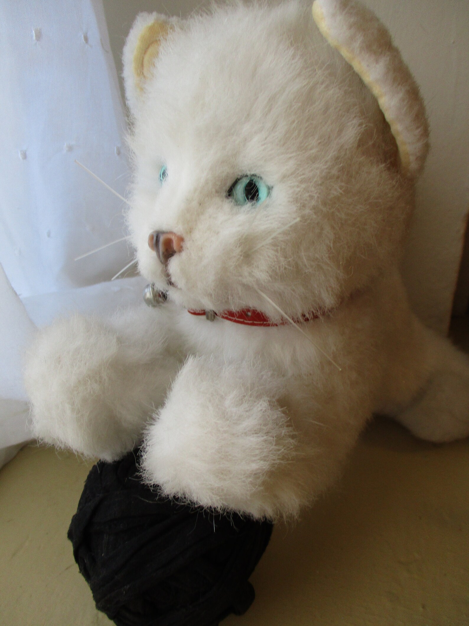 Vintage Real Soft Toys White Kitten/Cat Etsy