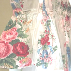 Vintage Croscill, Roses "English Garden", JCPenney, Blouson Valances, Pair.