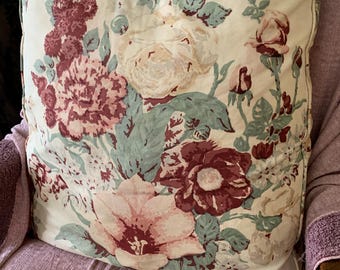 Vintage 40's Floral Romantic, Cushion/Pillow Cover, Cotton