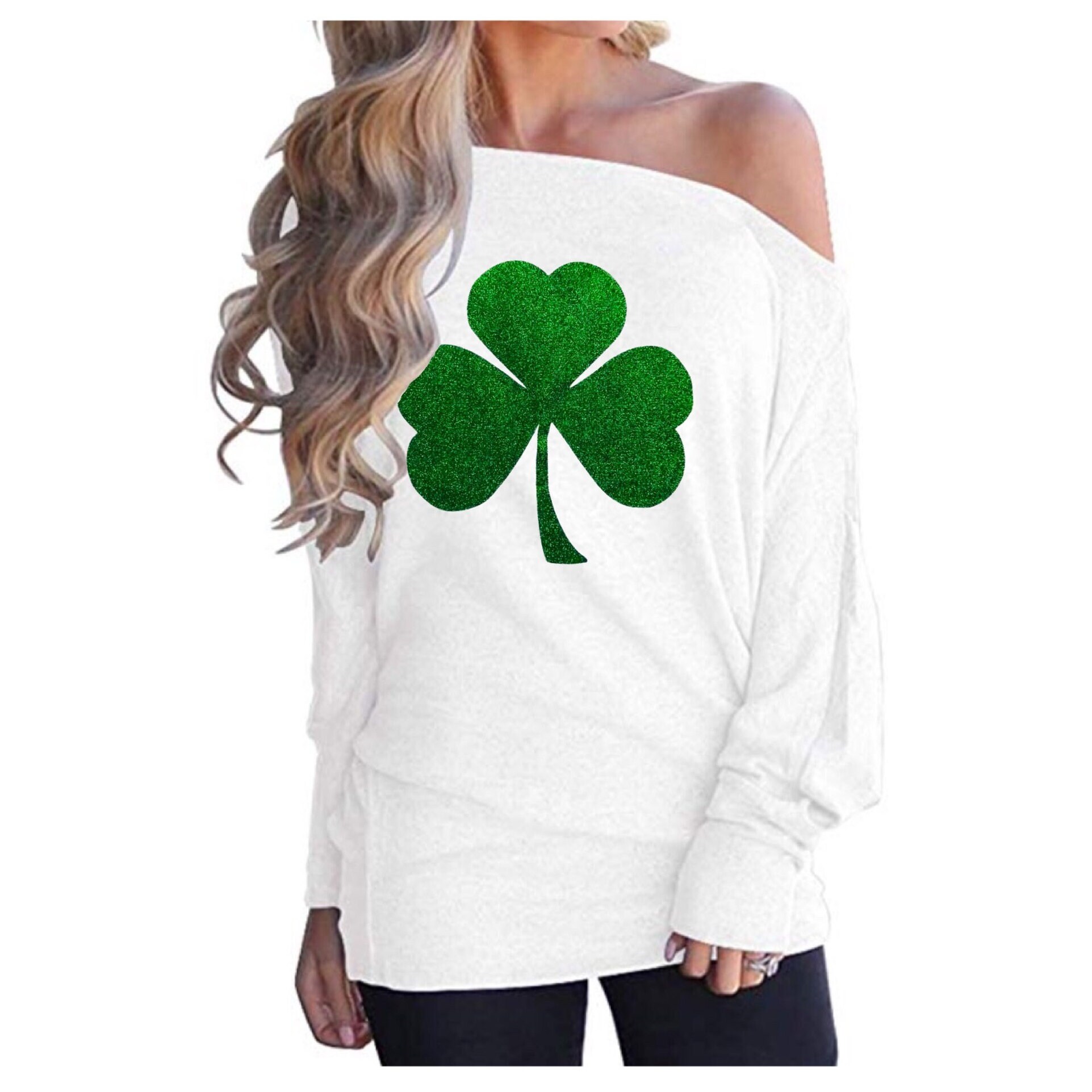 off the shoulder st patty's day shirts