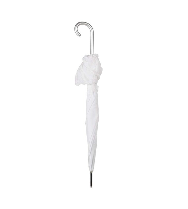 Wedding Day Wifey White Ruffle Rain Umbrella