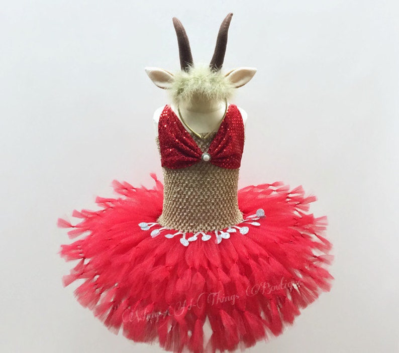 GAZELLE HALLOWEEN COSTUME Tutu Dress Set w/ Gazelle Antler Etsy