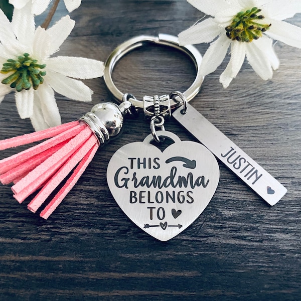 Grandma Gift • THIS GRANDMA BELONGS To Keychain • Favorite Grandma Gift • Best Grandma • New Grandma Gift • Grandparents Day •  #1 Grandma