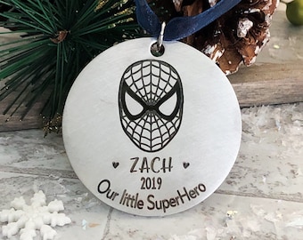 SPIDER-MAN ORNAMENT - SpiderMan Christmas Ornament - Personalized Ornament With Name Spider Man