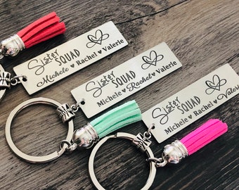 Sisters Gift Set • Best Sisters Ever • Forever • Sisters Friends • Sisters Gifts • Gifts for Sisters • SISTER SQUAD • Sisters Keychains