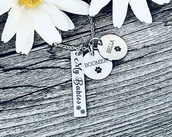 DOG MOM GIFT • Cat Mom Gift • Pet Personalized Necklace • Cat Paw • Dog Paw • Dog Mom Necklace • Cat Mom Gift • Keychain