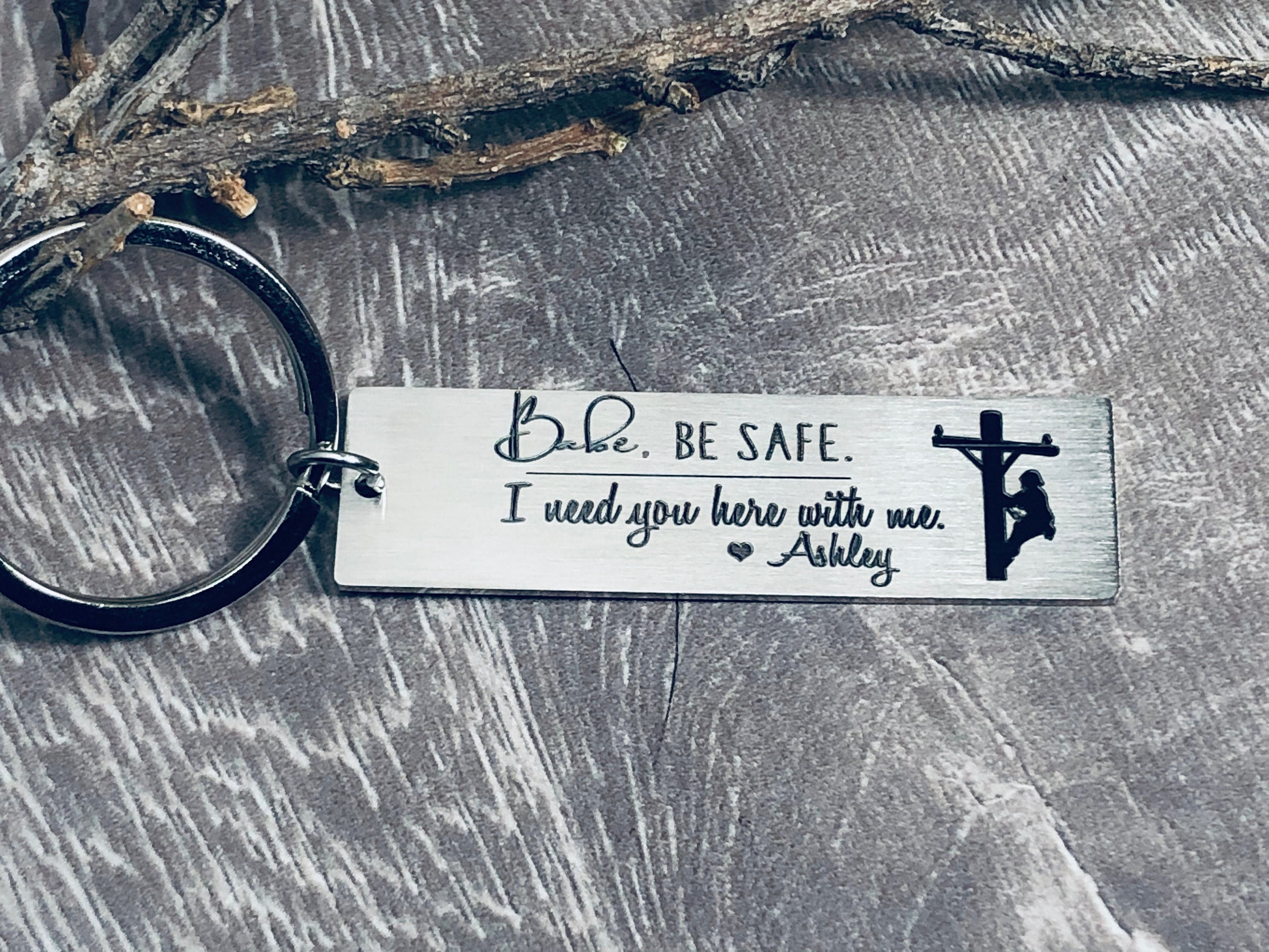 Lineman keychain • Lineman wife • Lineman gift • Journeyman Lineman •…