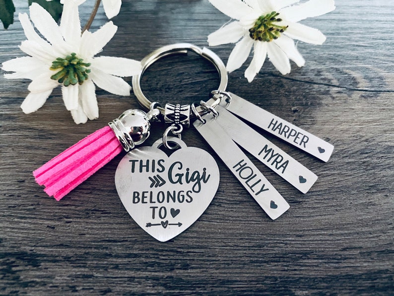 Gigi Gift THIS GIGI BELONGS To Keychain Favorite Gigi Gift Best Gigi New Gigi Gift Grandparents Day 1 Gigi Bild 1