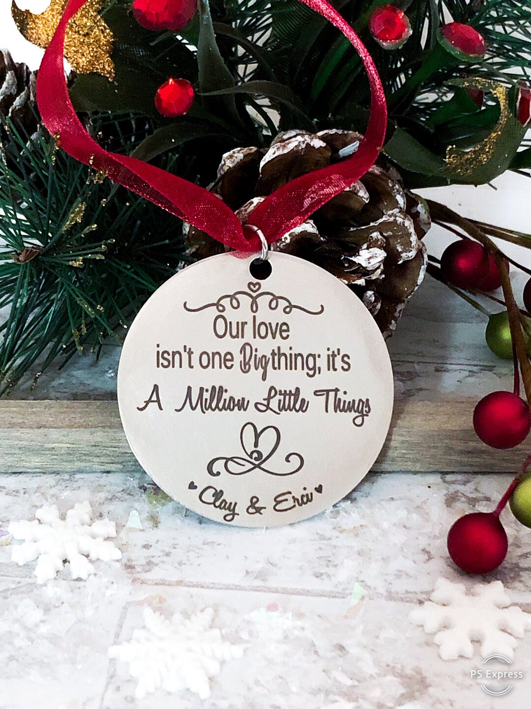A MILLION LITTLE THINGS Ornament Couples Ornament Christmas Ornament ...