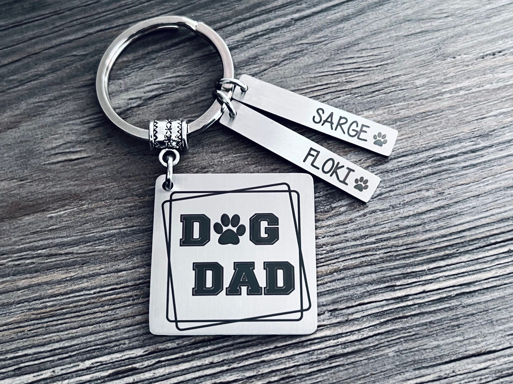 Dog dad best sale keychain