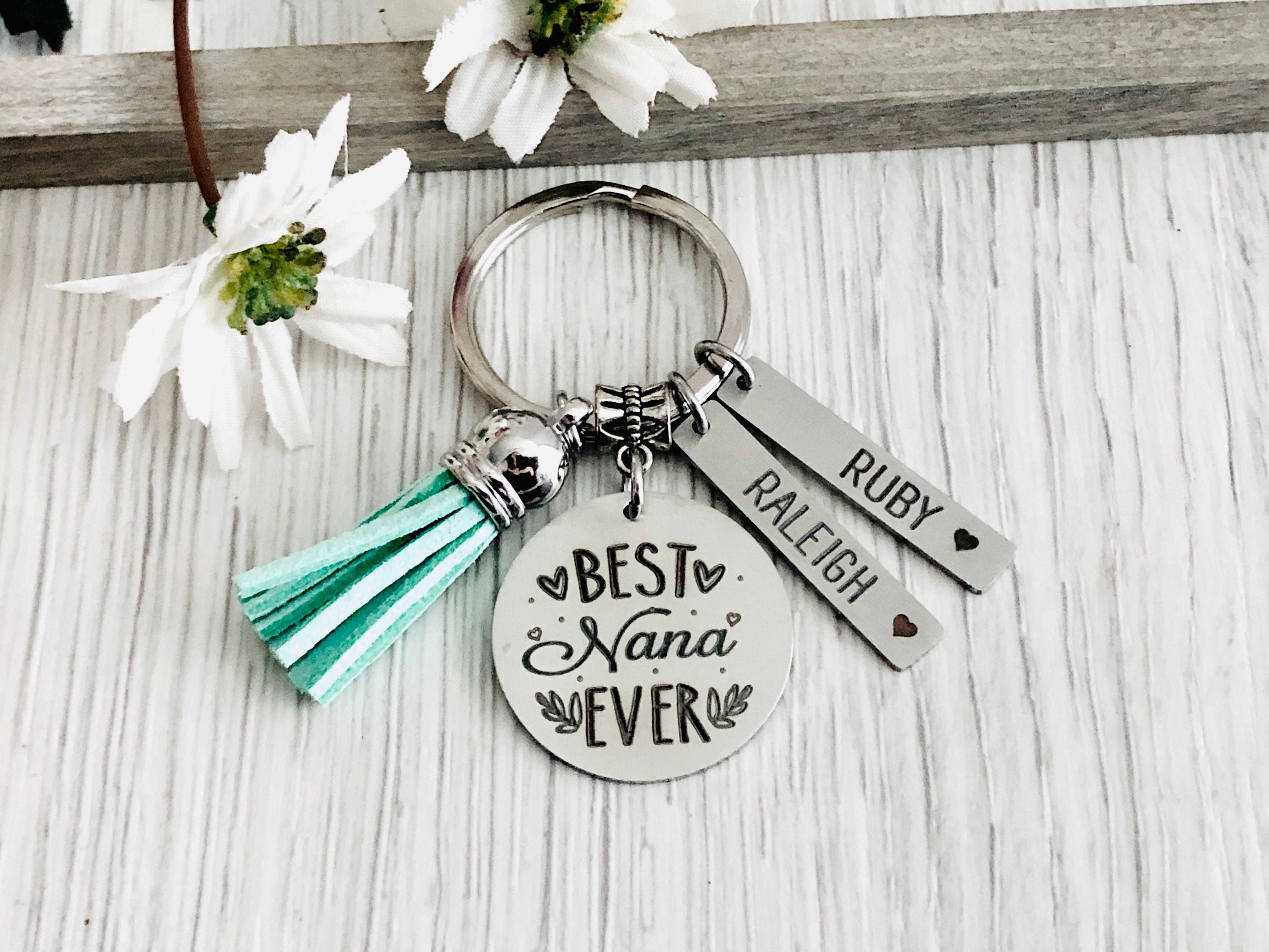 Nana Gift Keychain Key Chain • BEST NANA EVER • #1 Nana • Nana Gift •…