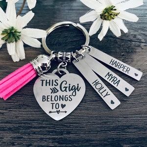 Gigi Gift THIS GIGI BELONGS To Keychain Favorite Gigi Gift Best Gigi New Gigi Gift Grandparents Day 1 Gigi Bild 3