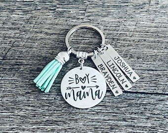 MAMA of BOYS Keychain • BOYS • Mom • Mom of Boys Keychain Key Chain •  Mama of Boys • Raise Boys • All Boys Mom Gift • Boy • Mama • My Boys
