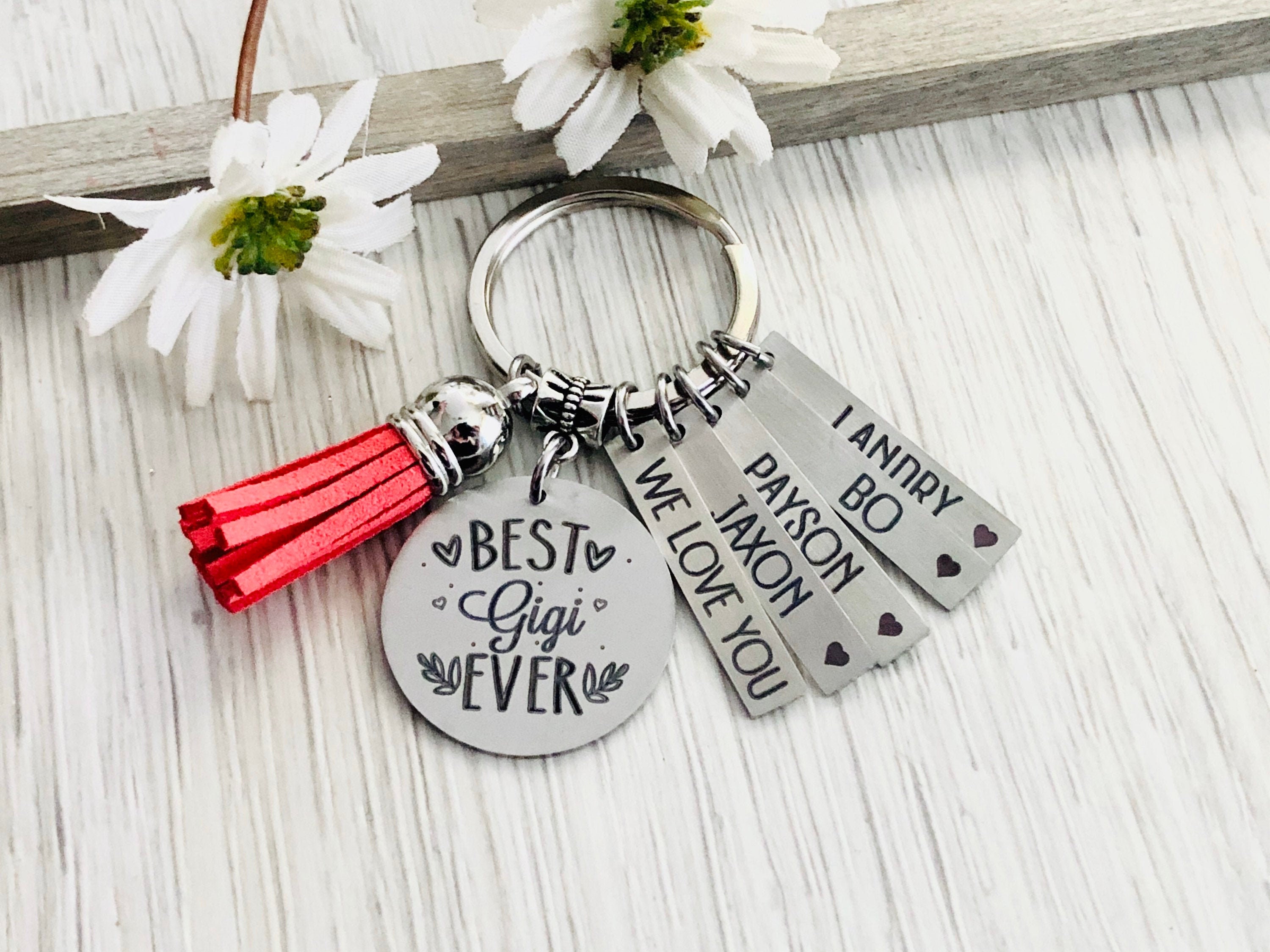 Gigi Gift Keychain Key Chain • BEST GIGI EVER • #1 Gigi • Gigi Gift •…