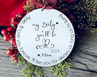 I’ll Love You Forever Ornament • I'll Love You Forever I'll Like You For Always As Long As I'm Living My BABY You'll Be • Christmas Ornament